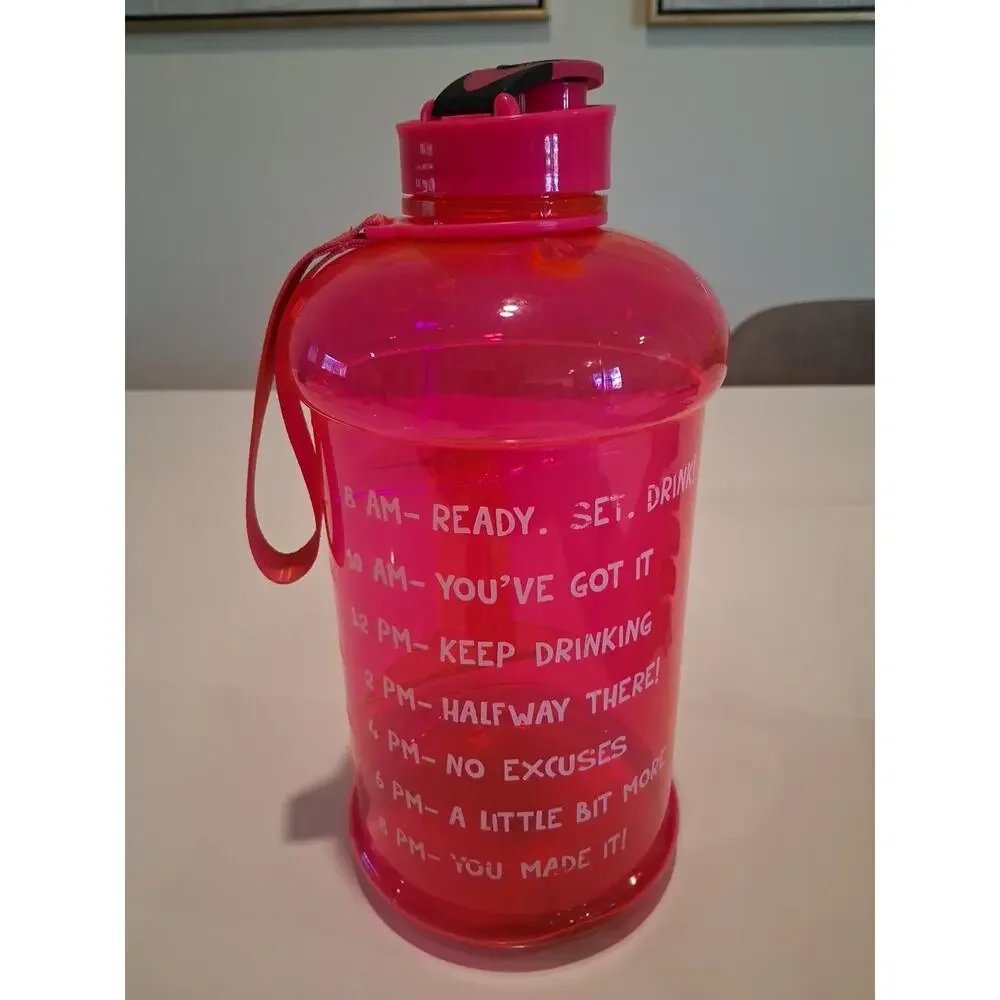 HydroMATE Pink Water Bottle 73 oz 1/2 Gallon New With Tags